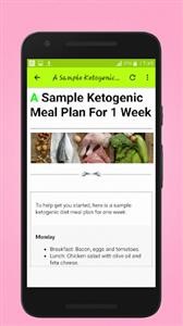 Keto Diet Menu Breakfast Lunch Dinner