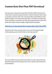 Sample Menu for Keto Diet